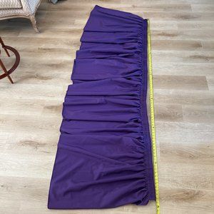 Purple High Quality Spun Polyester Fabric Shirred Pleat 13' Table Skirt